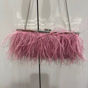 NWOT – BCBG Rose Pink Feather Envelope Purse